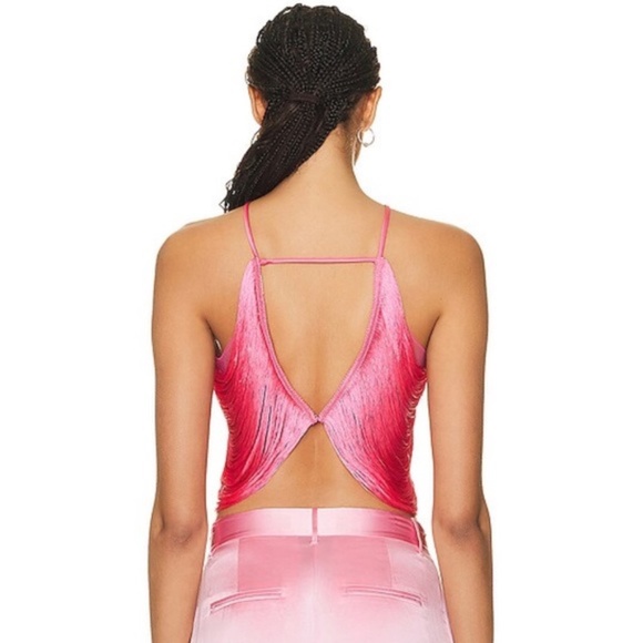 Cult Gaia Quella Fringe Crop Top size XS NWT - Picture 3 of 6